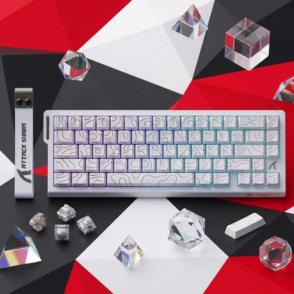 CLAVIER MAGNETIQUE ATTACK SHARK X68HE