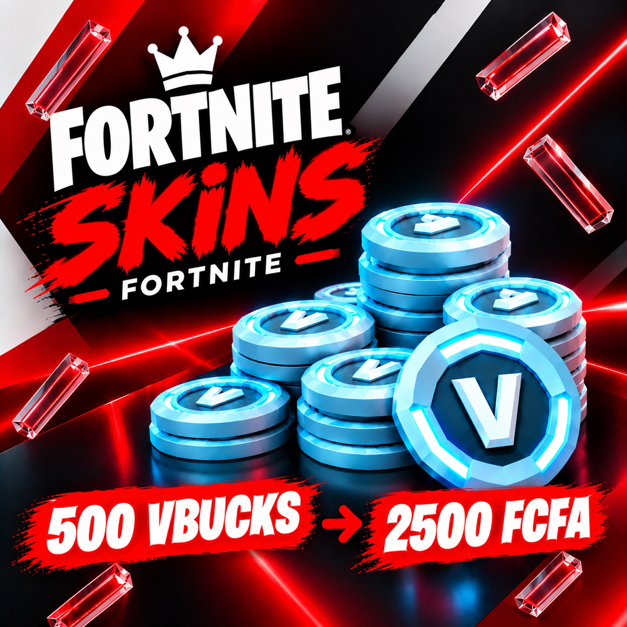 EMOTE OU PIOCHE 500 VBUCKS